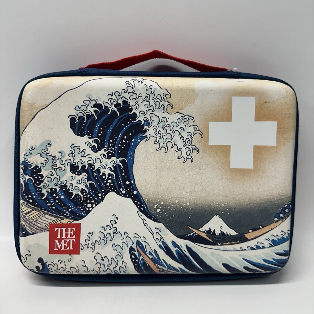 THE MET Band-Aid First Aid Kit Designer Bag, The Wave Katsushika Hokusai, Ltd Ed